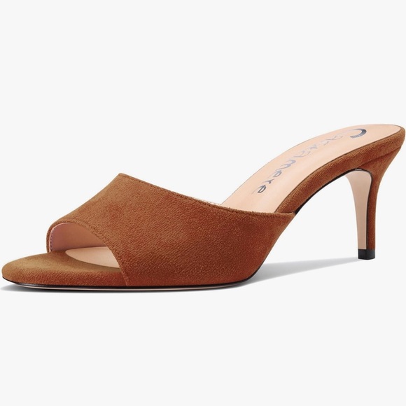 Chic little cocoa brown mules - Picture 1 of 4